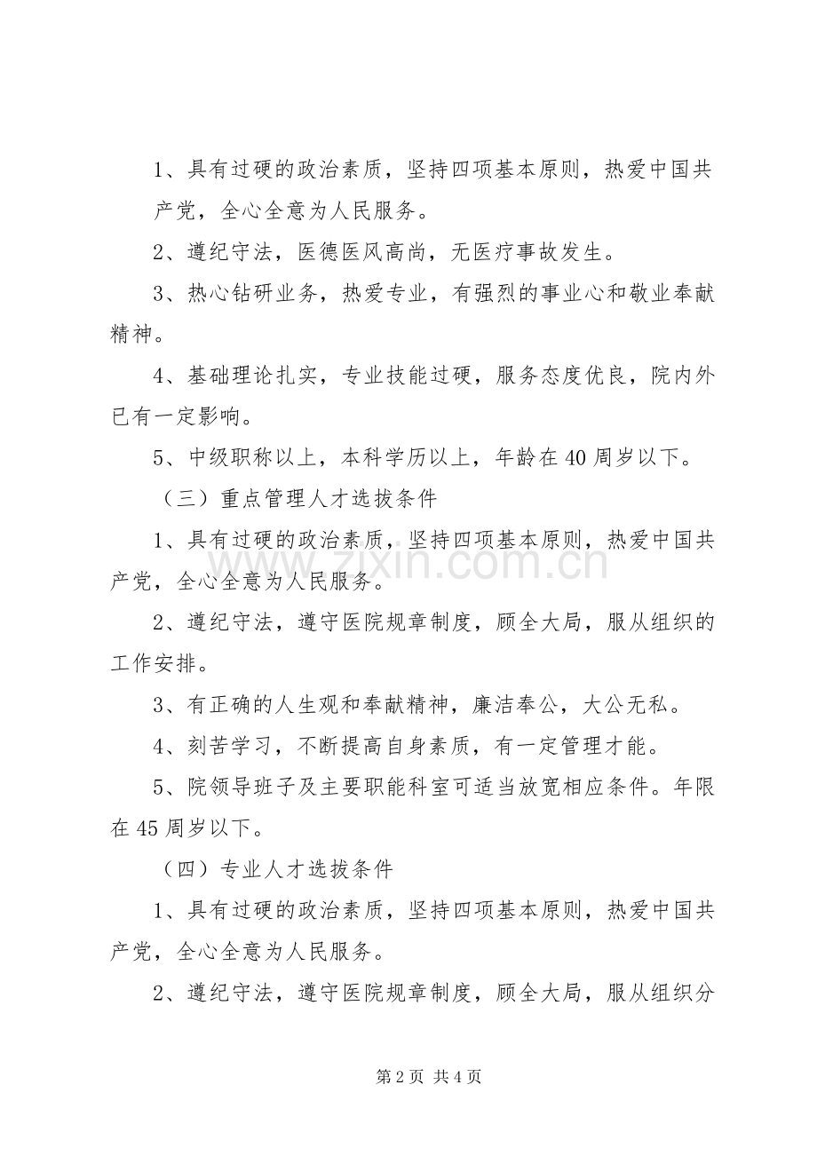 医院人才培养方案方案 .docx_第2页