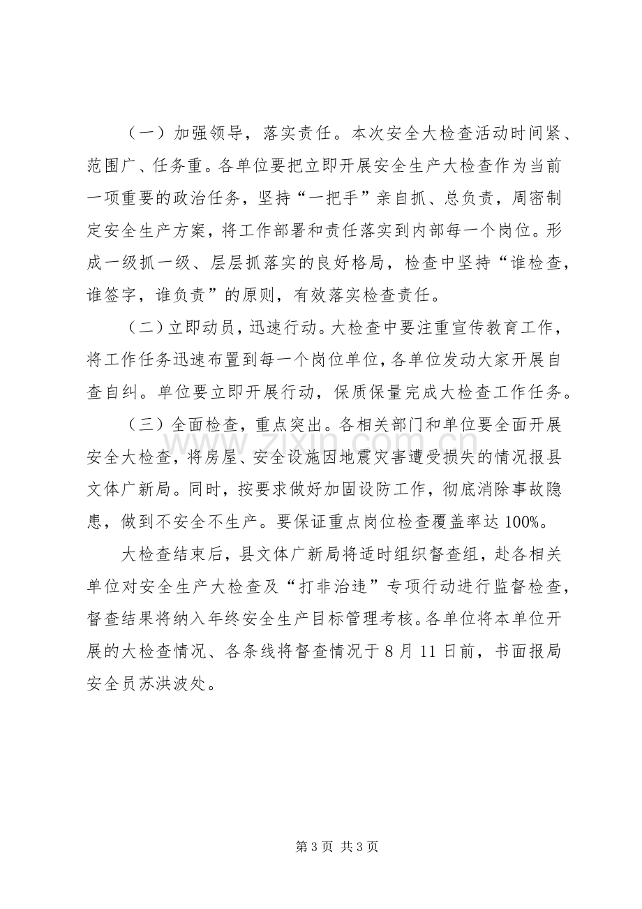 文广局安全隐患自查自纠实施方案.docx_第3页