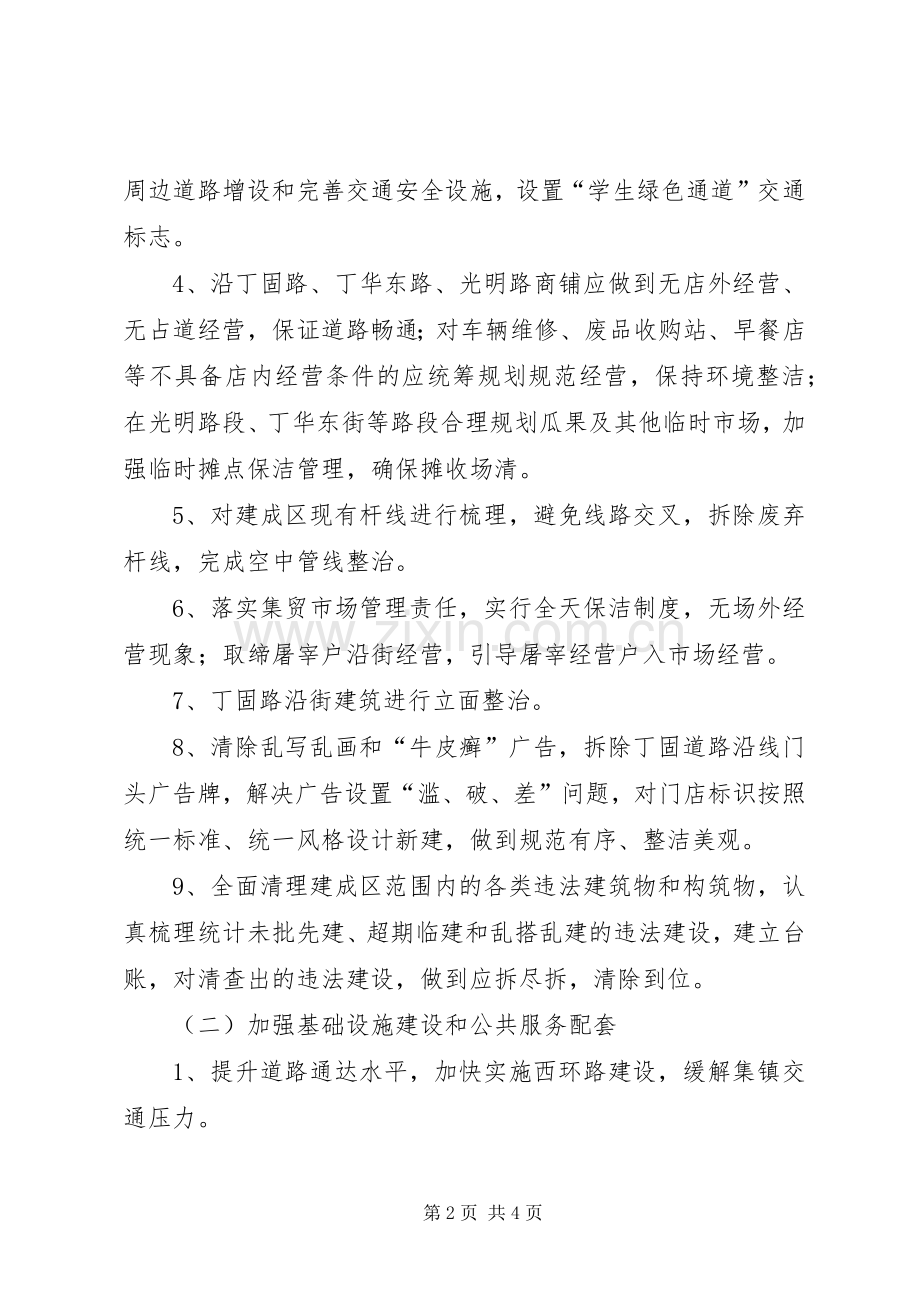 集镇建成区整治建设实施方案.docx_第2页