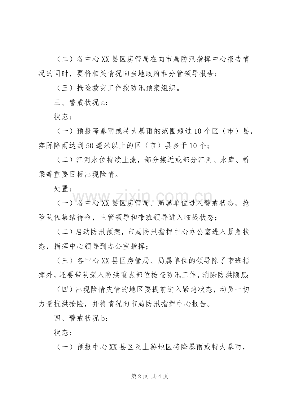 市城乡房产管理局防汛应急处置预案.docx_第2页