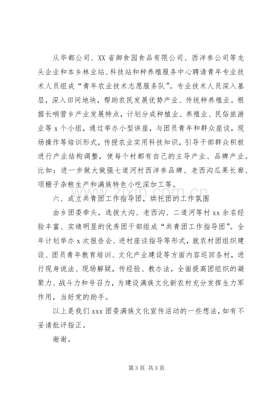 共青团特色活动助推新农村建设经验发言稿.docx_第3页