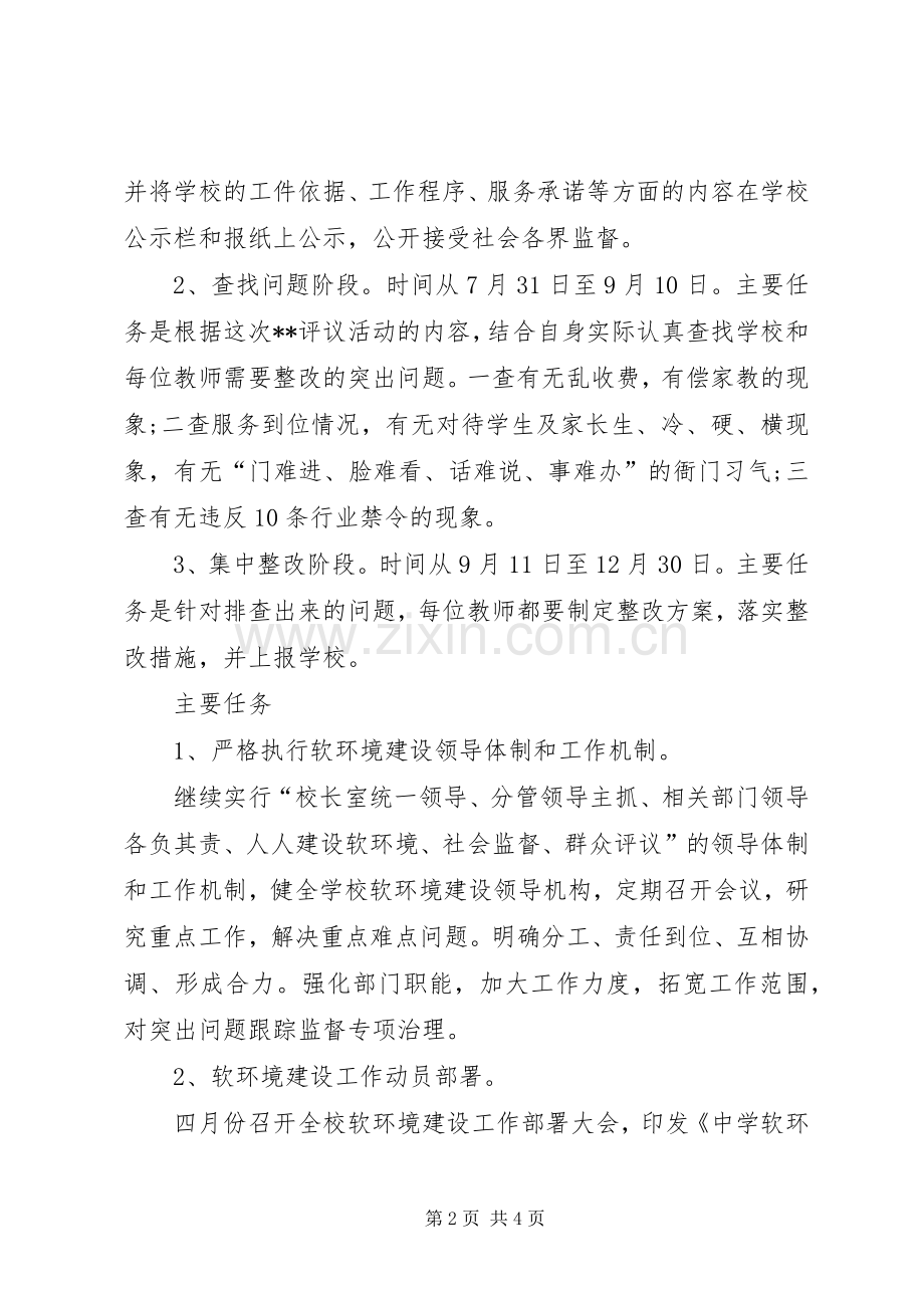 学校软环境建设整改实施方案.docx_第2页