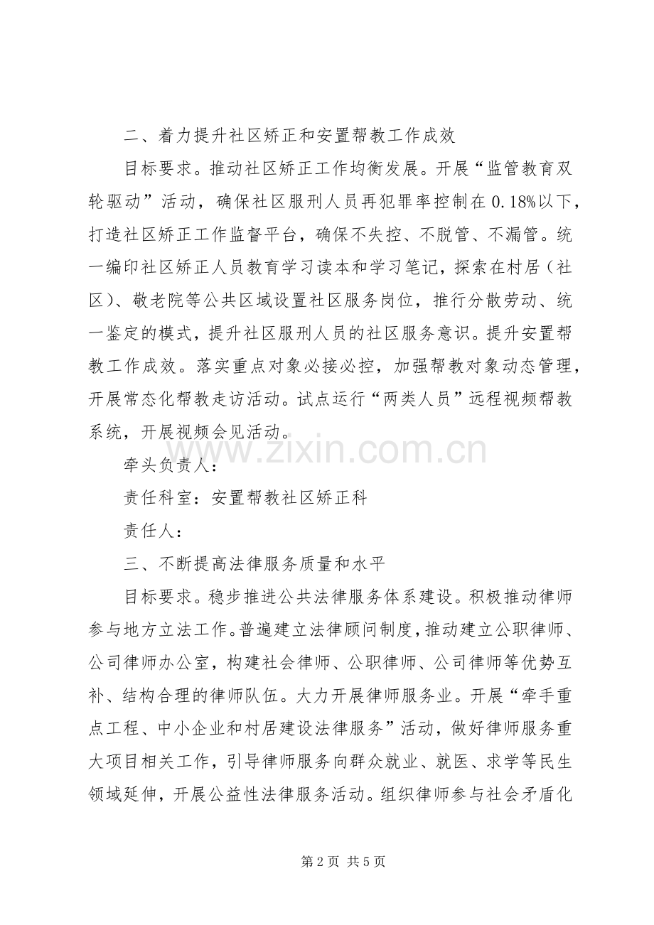 司法行政重点工作分工实施方案.docx_第2页