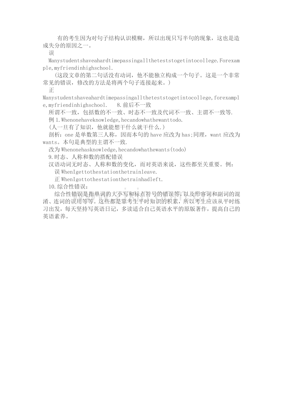 中考英语作文十大常见错误分析.doc_第2页