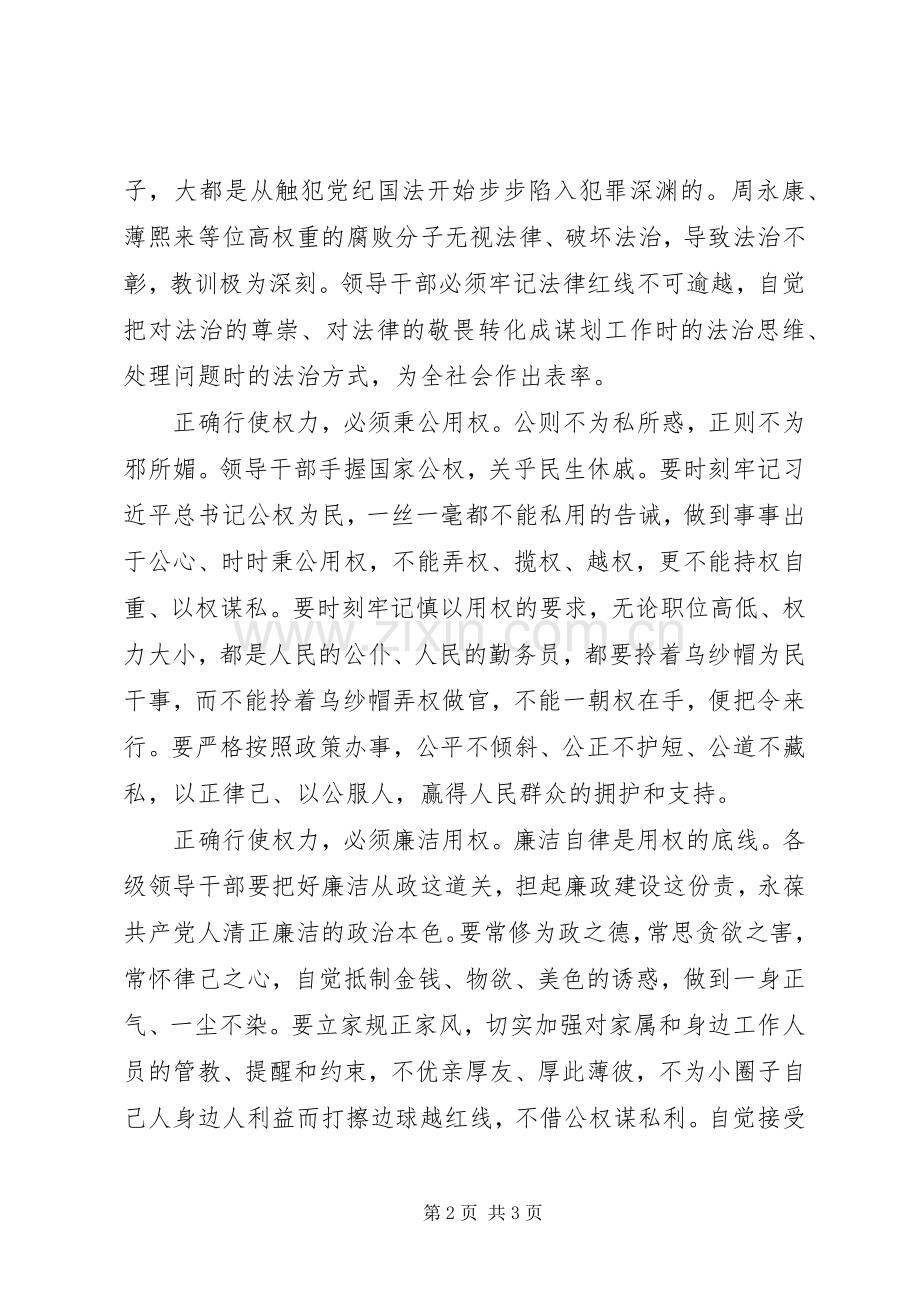 严以用权发言：正确行使人民赋予的权力.docx_第2页