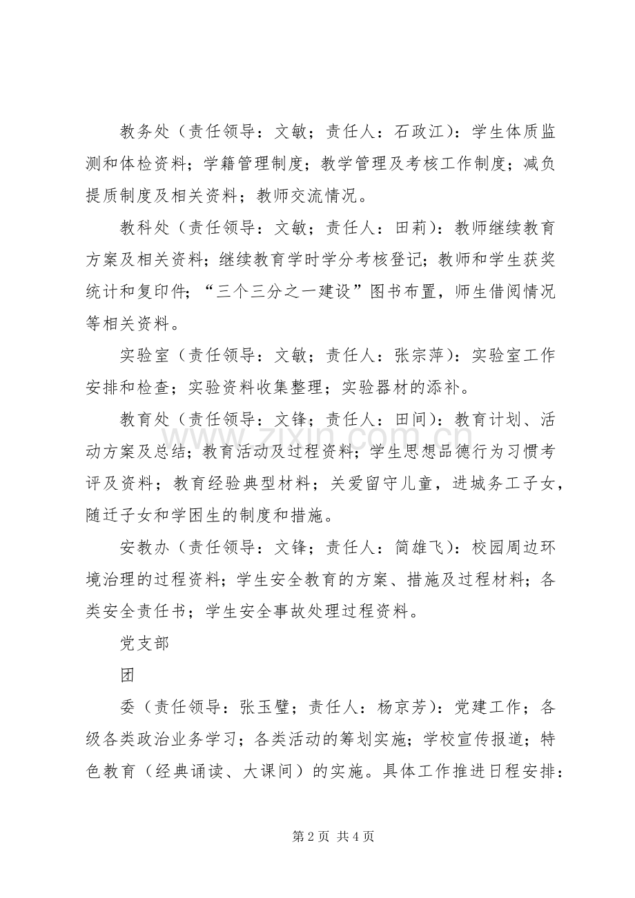 第四中学义务教育均衡发展迎检工作任务分解实施方案.docx_第2页