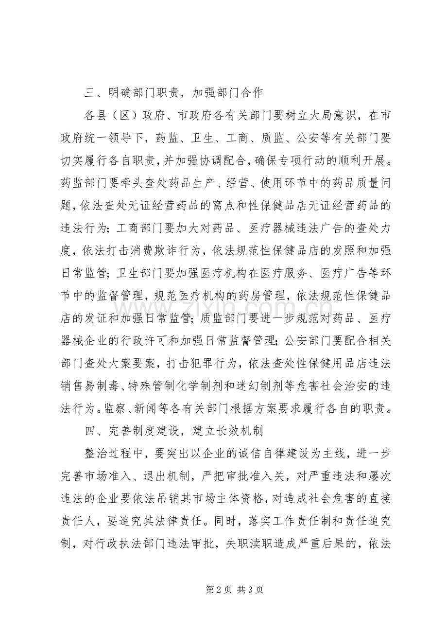 药品市场秩序专项行动方案.docx_第2页