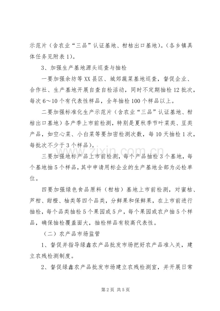 提高农产品质量监督有效实施方案.docx_第2页