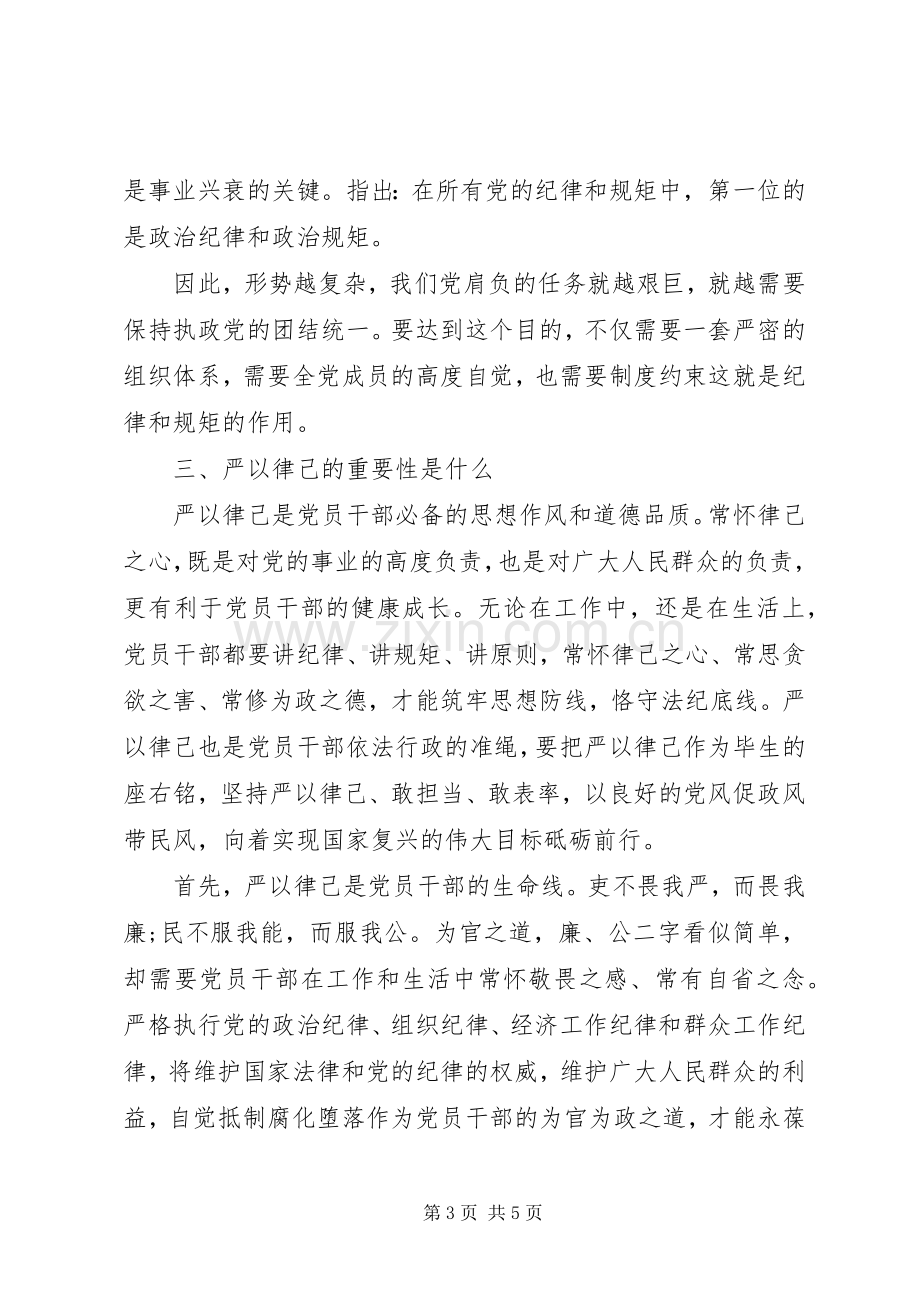 在严以律己研讨会上发言稿.docx_第3页