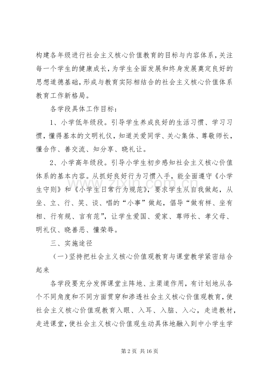 践行社会主义核心价值观主题教育方案.docx_第2页