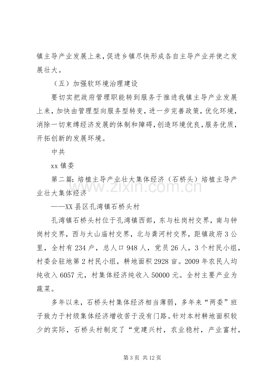 乡镇培植主导产业推进实施方案.docx_第3页