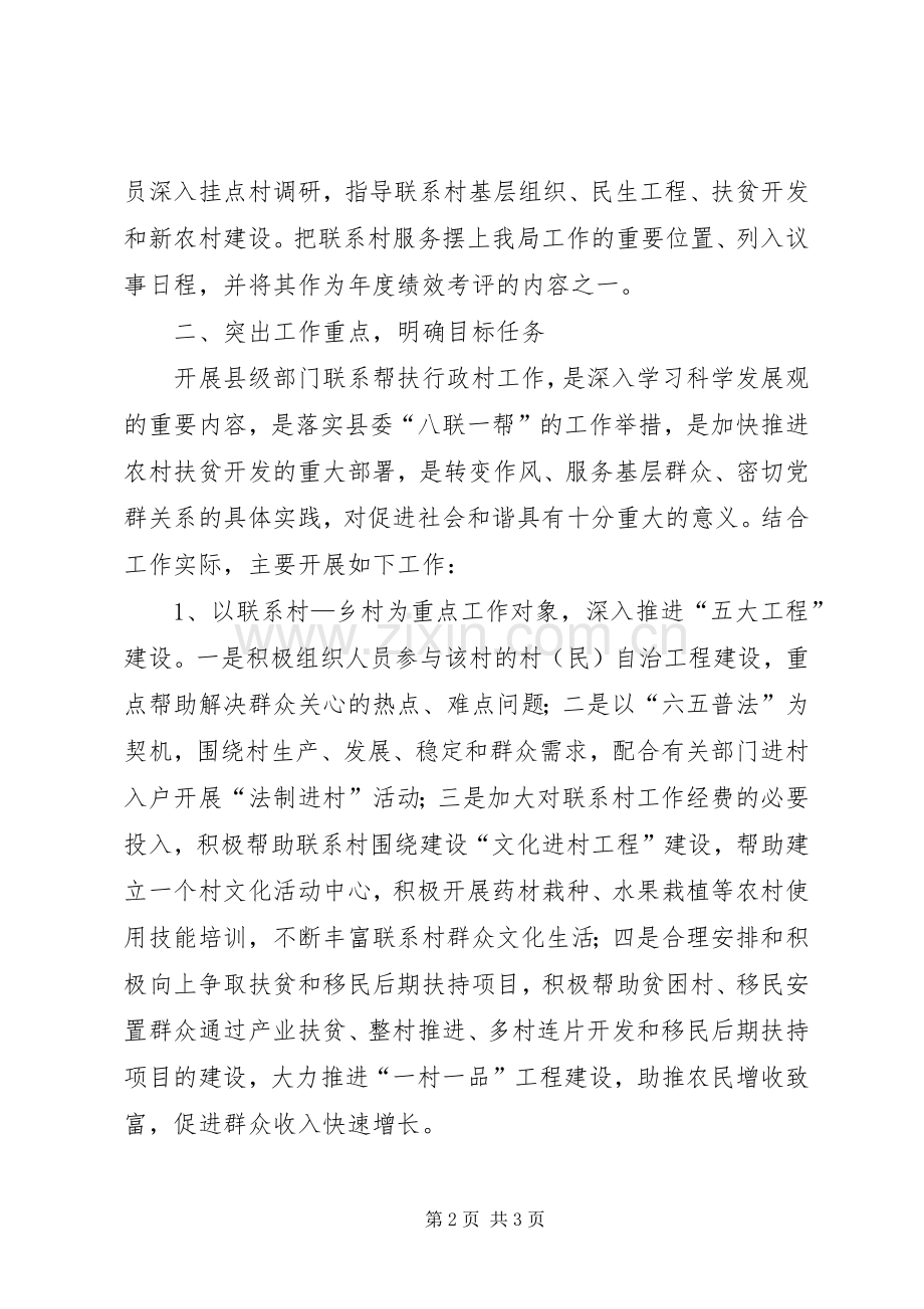 扶贫办联系帮扶工作实施方案.docx_第2页