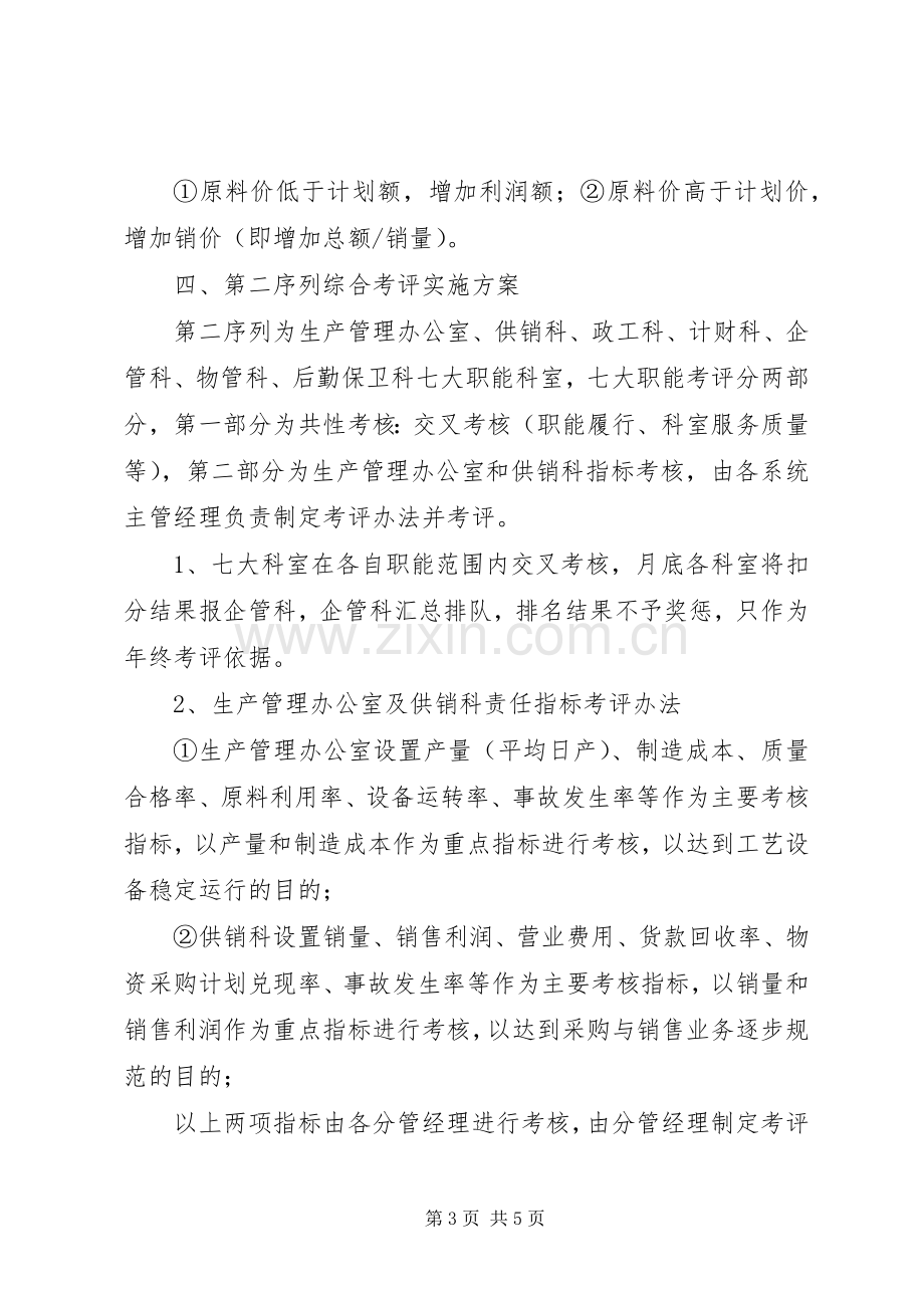 公司综合考评考核实施方案.docx_第3页