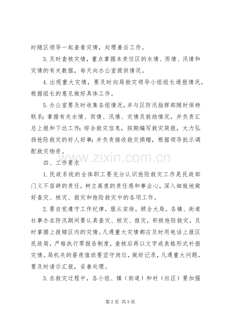 XX年防汛救灾工作应急处理预案.docx_第2页