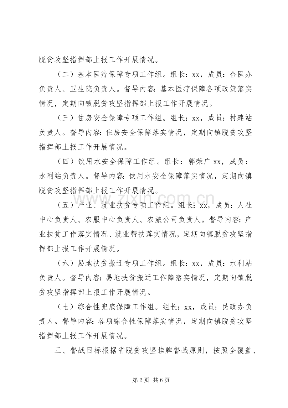 XX年脱贫攻坚挂牌督战工作方案.docx_第2页