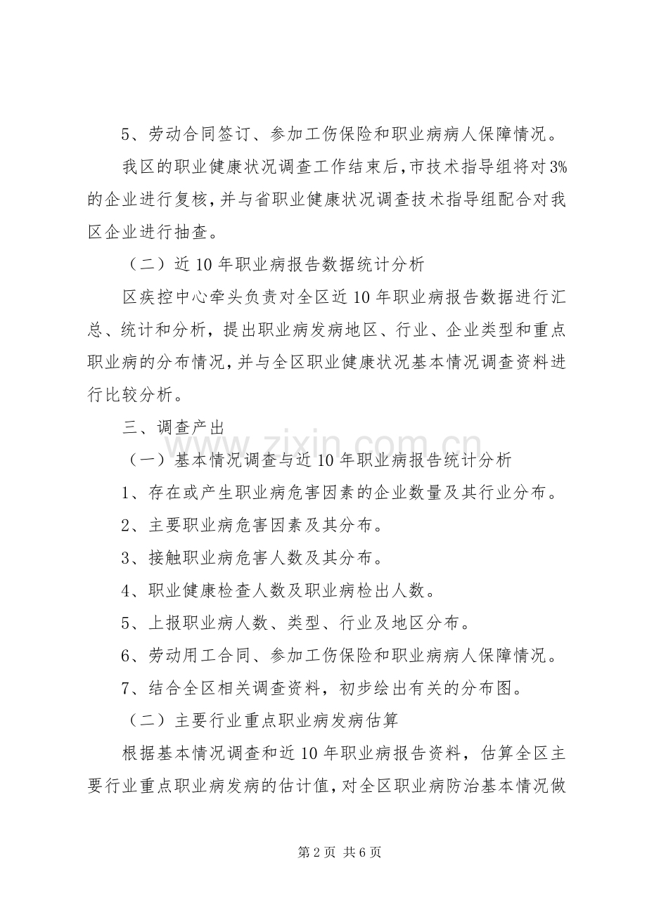 区政办职业健康调查工作实施方案.docx_第2页