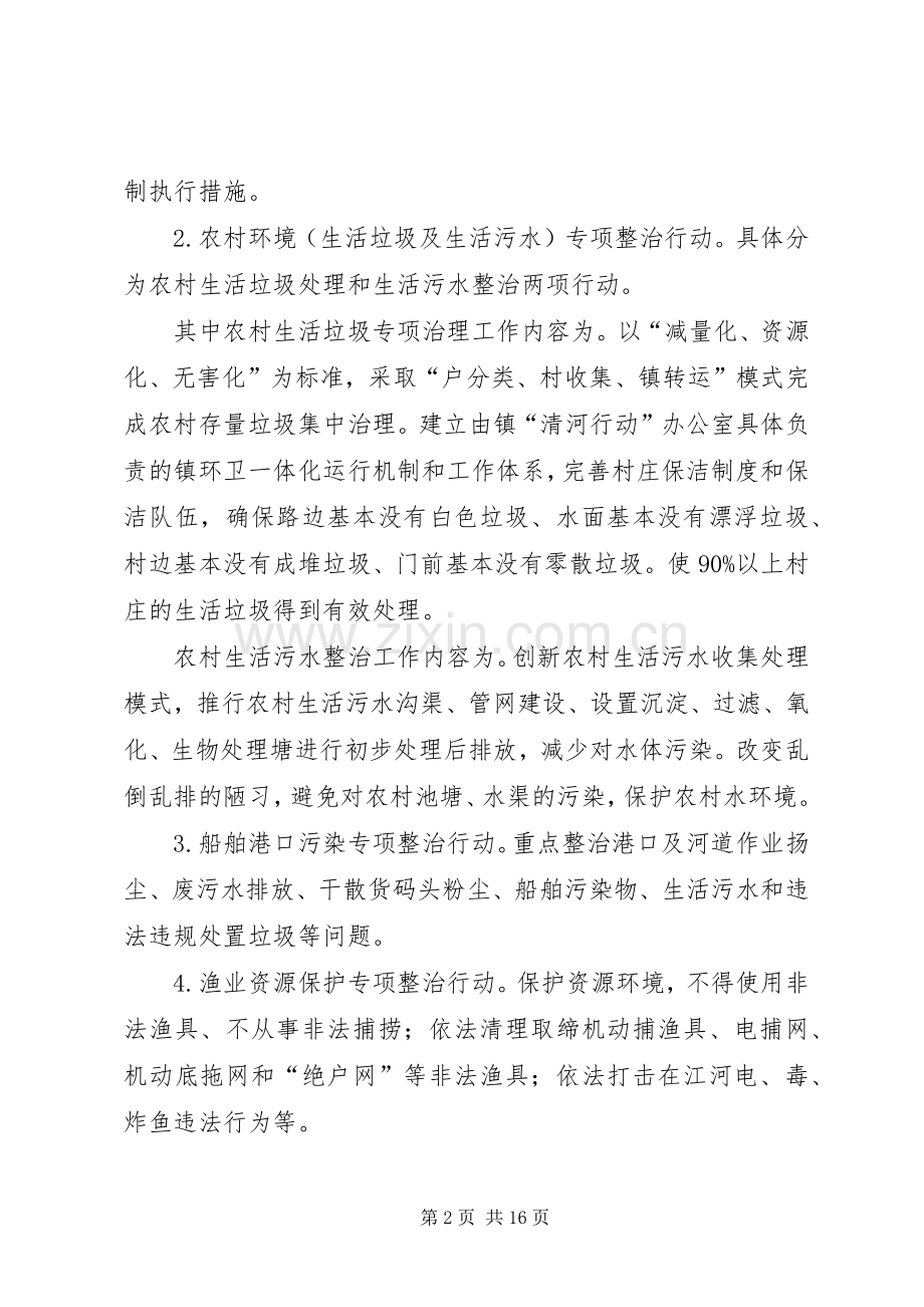 XX年清河行动专项整治实施方案.docx_第2页