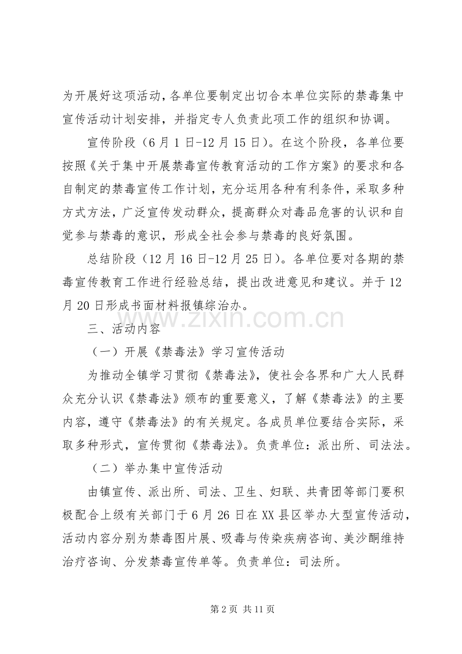 禁毒宣传月活动实施方案.docx_第2页