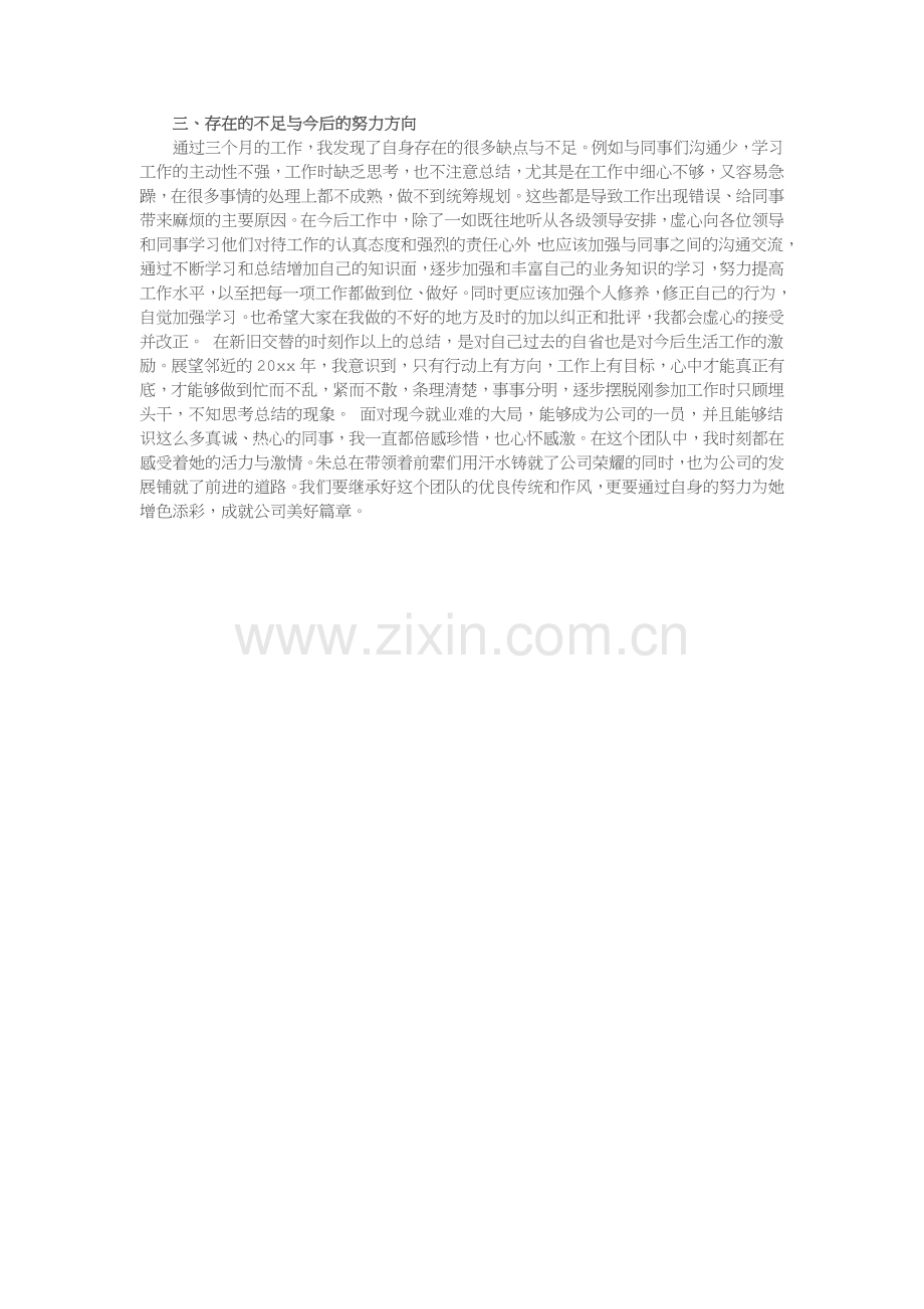 新员工转正述职报告怎么写.docx_第3页