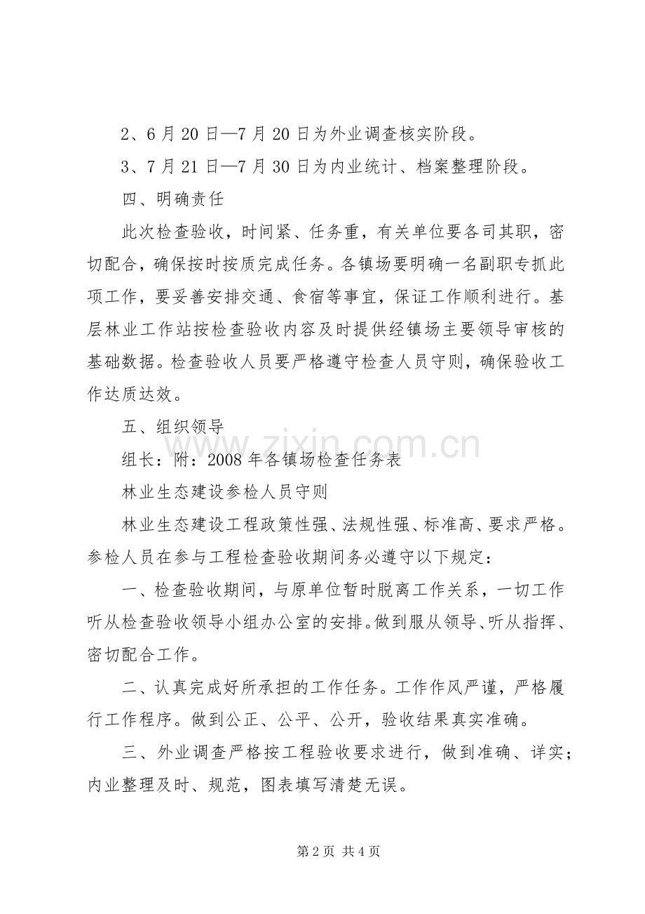 县林业生态建设检查验收工作实施方案五篇范文.docx_第2页