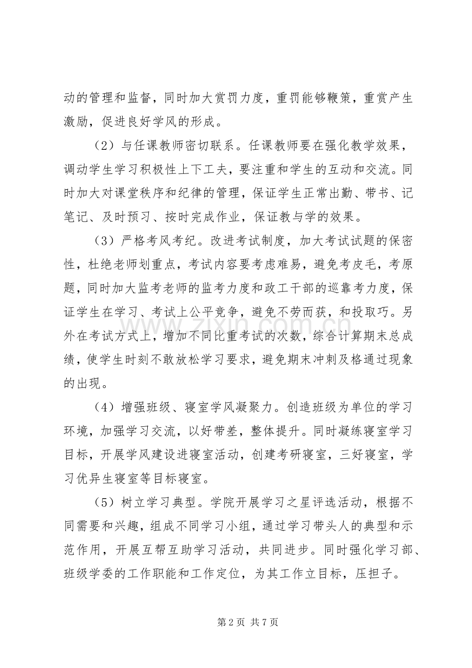 某学院学风建设主题活动实施方案.docx_第2页