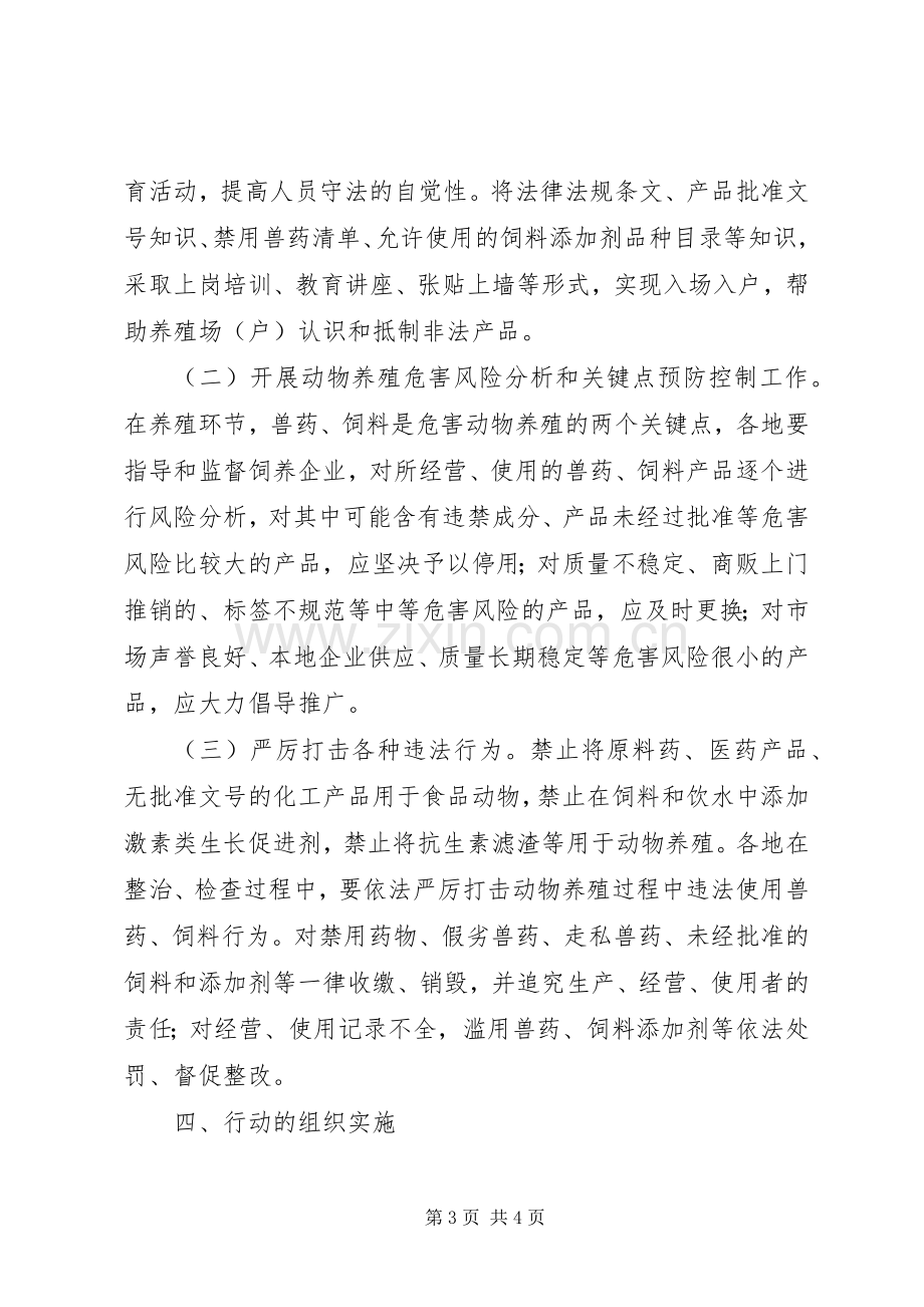 兽药使用监管整治实施方案.docx_第3页