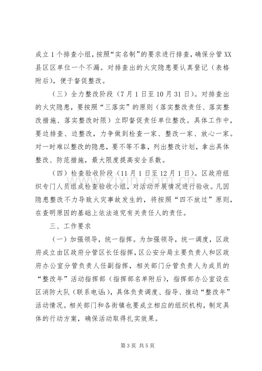 XX县区火灾整改活动实施方案.docx_第3页