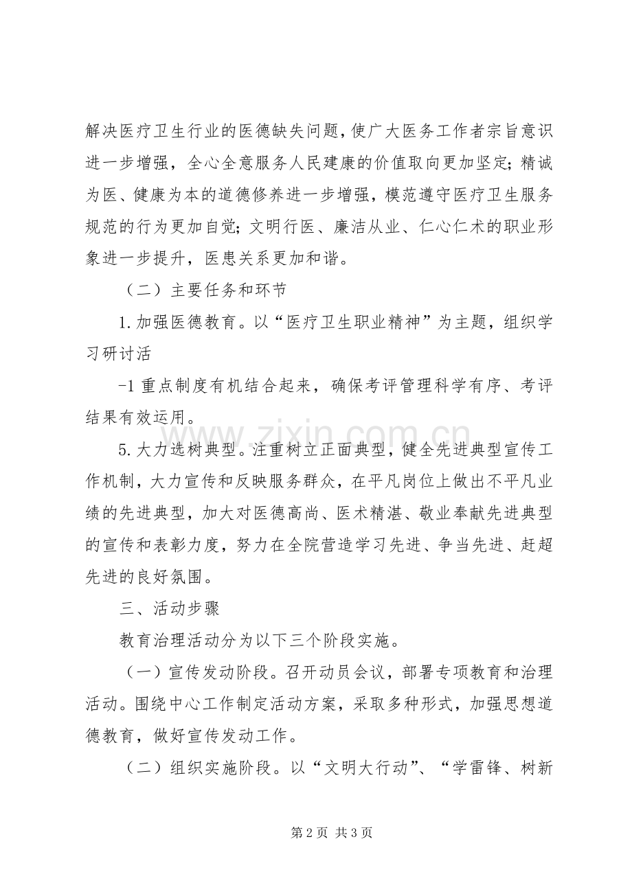 关于开展道德领域突出问题专项教育和治理活动的方案 .docx_第2页