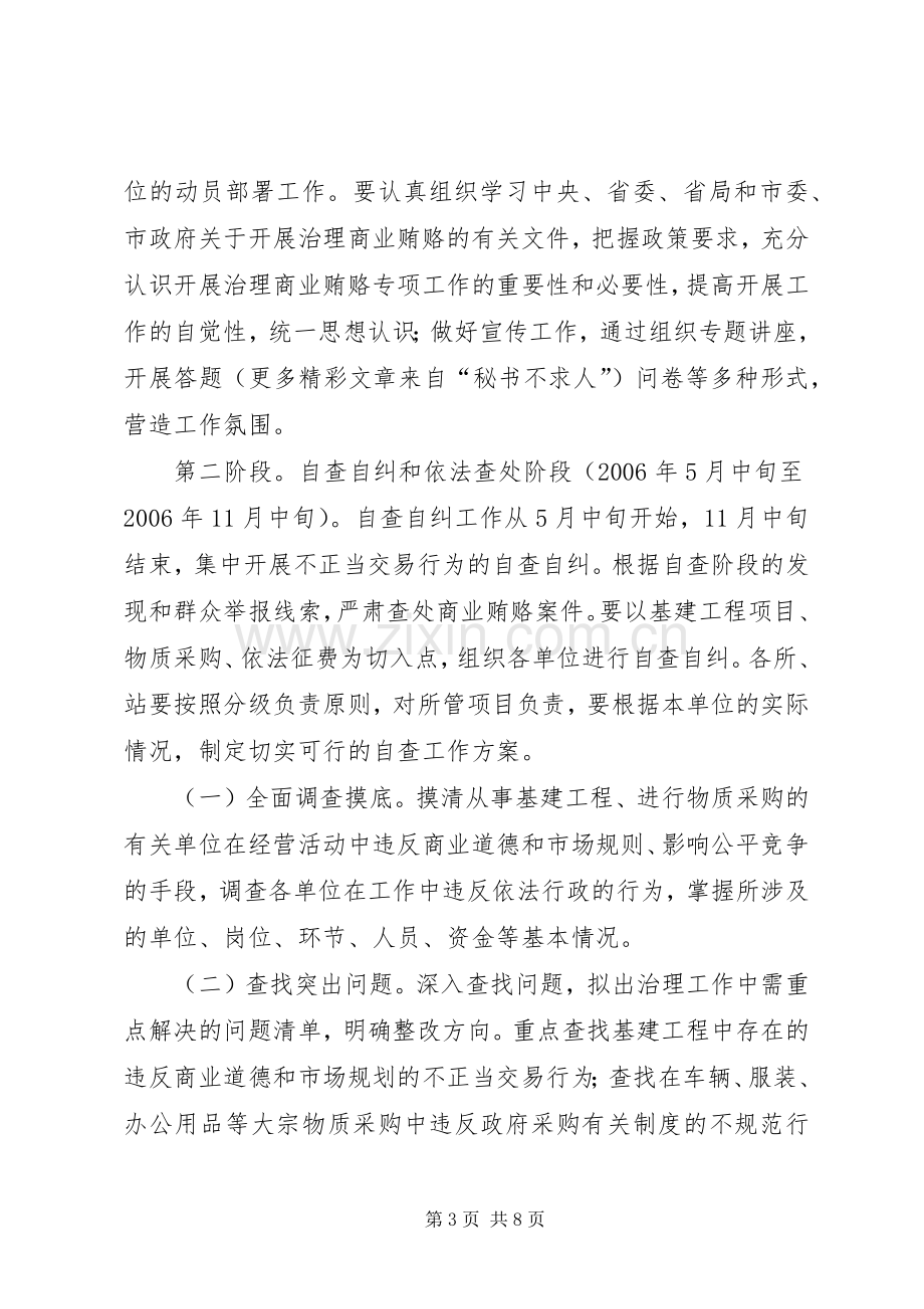 治理商业贿赂方案(交通).docx_第3页