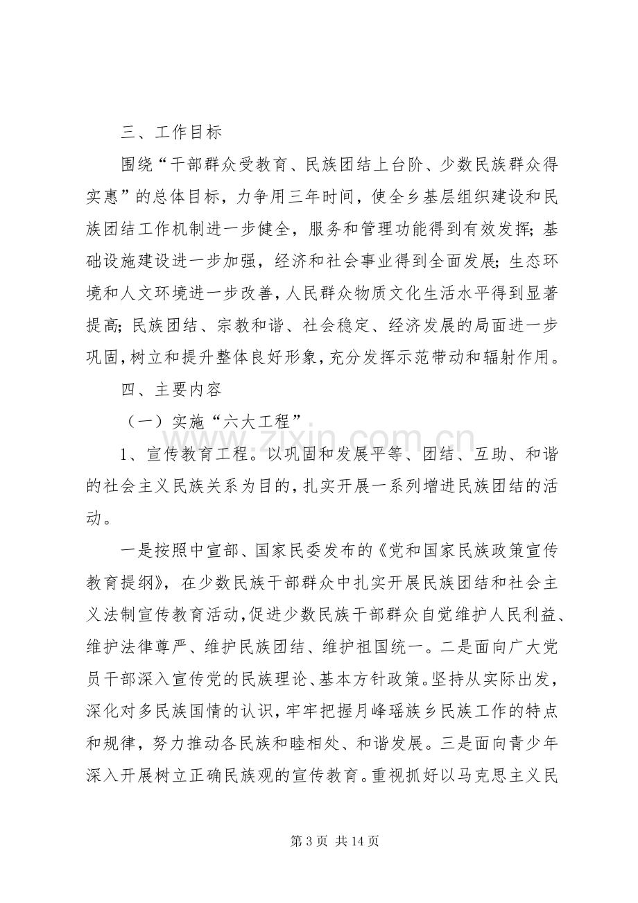 月峰瑶族乡民族团结进步示范点创建工作实施方案.docx_第3页