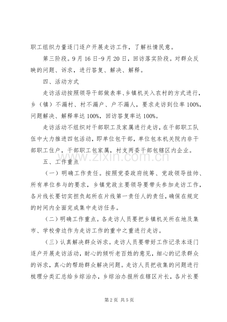 XX年民意走访活动方案.docx_第2页