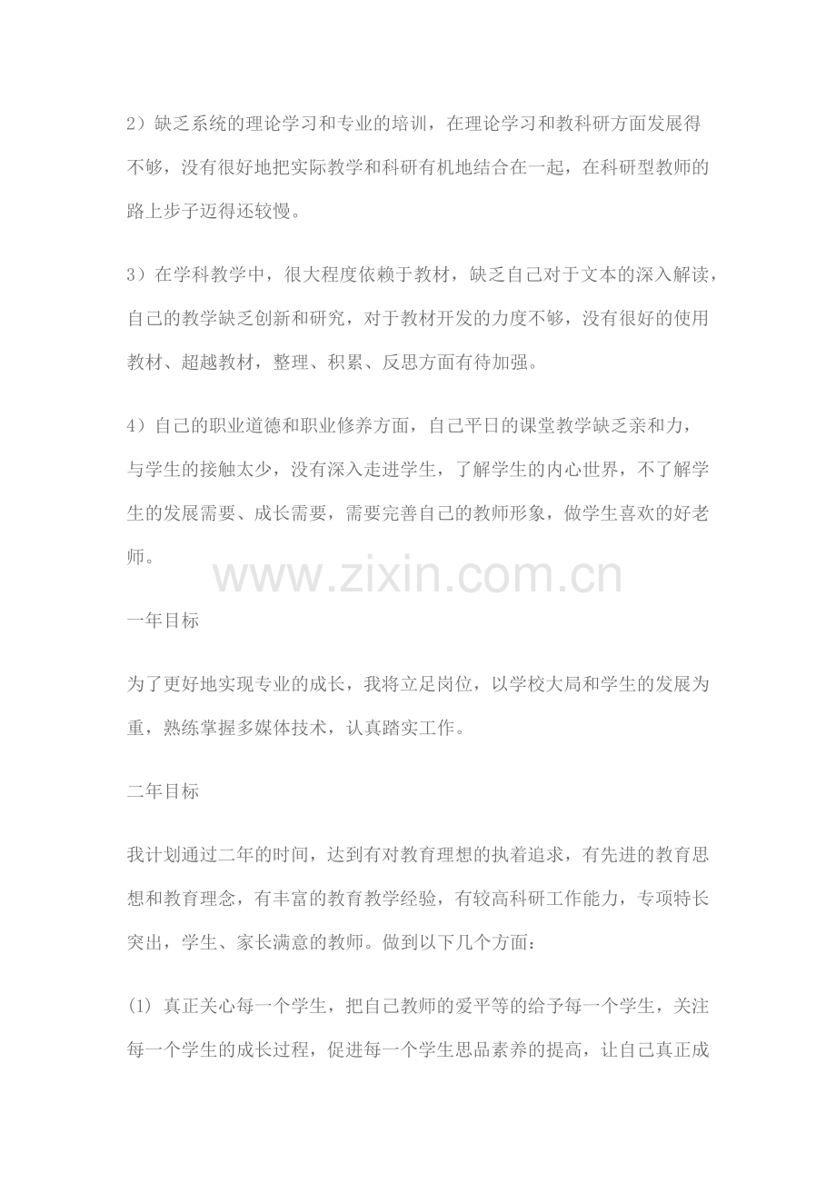 教师年度专业发展计划.docx_第2页