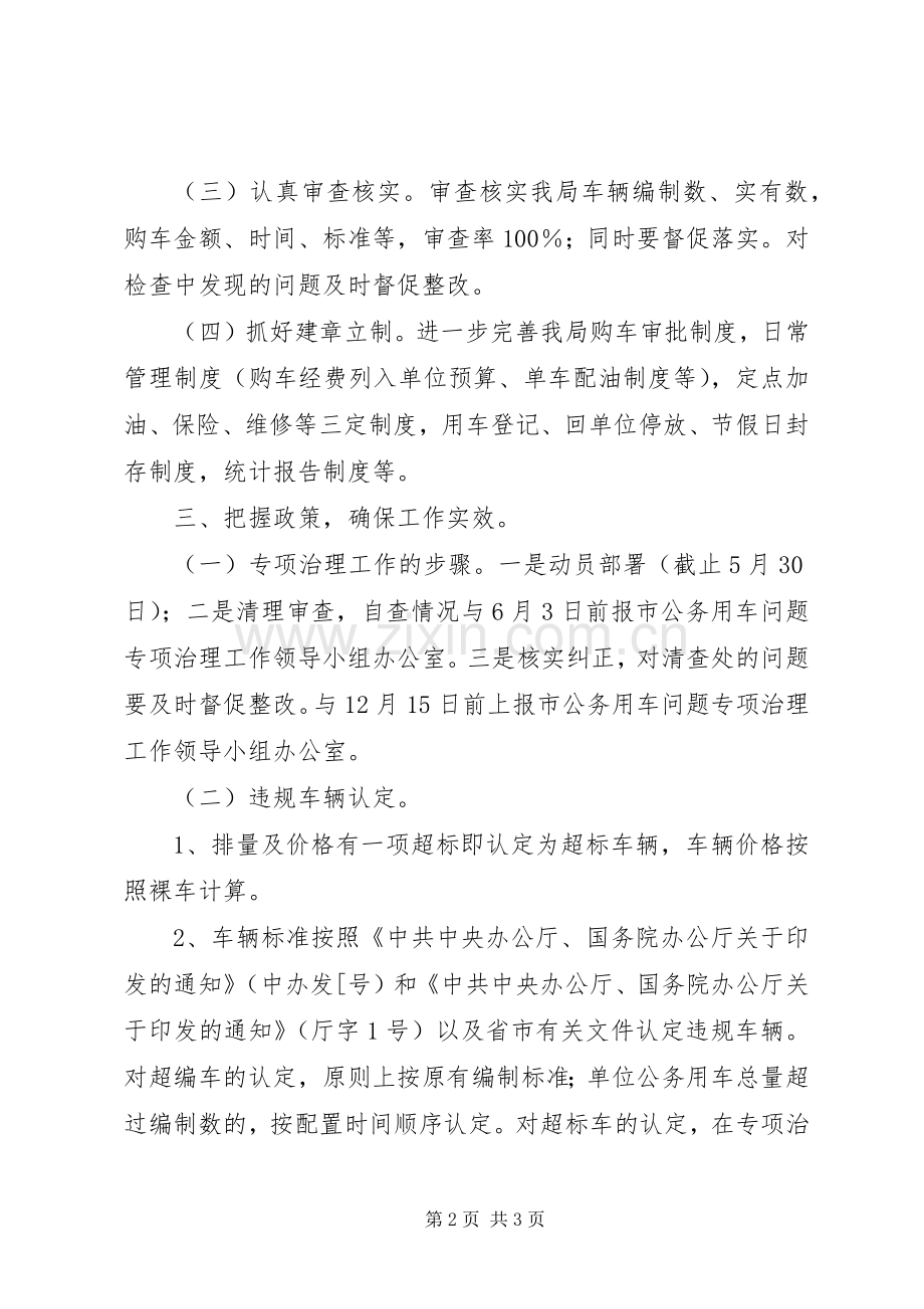 审计局公务用车问题管理实施方案.docx_第2页