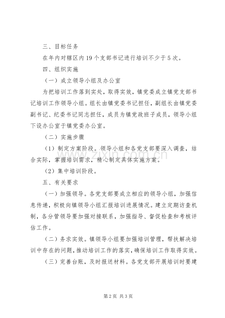 乡镇村级党组织书记培训实施方案.docx_第2页