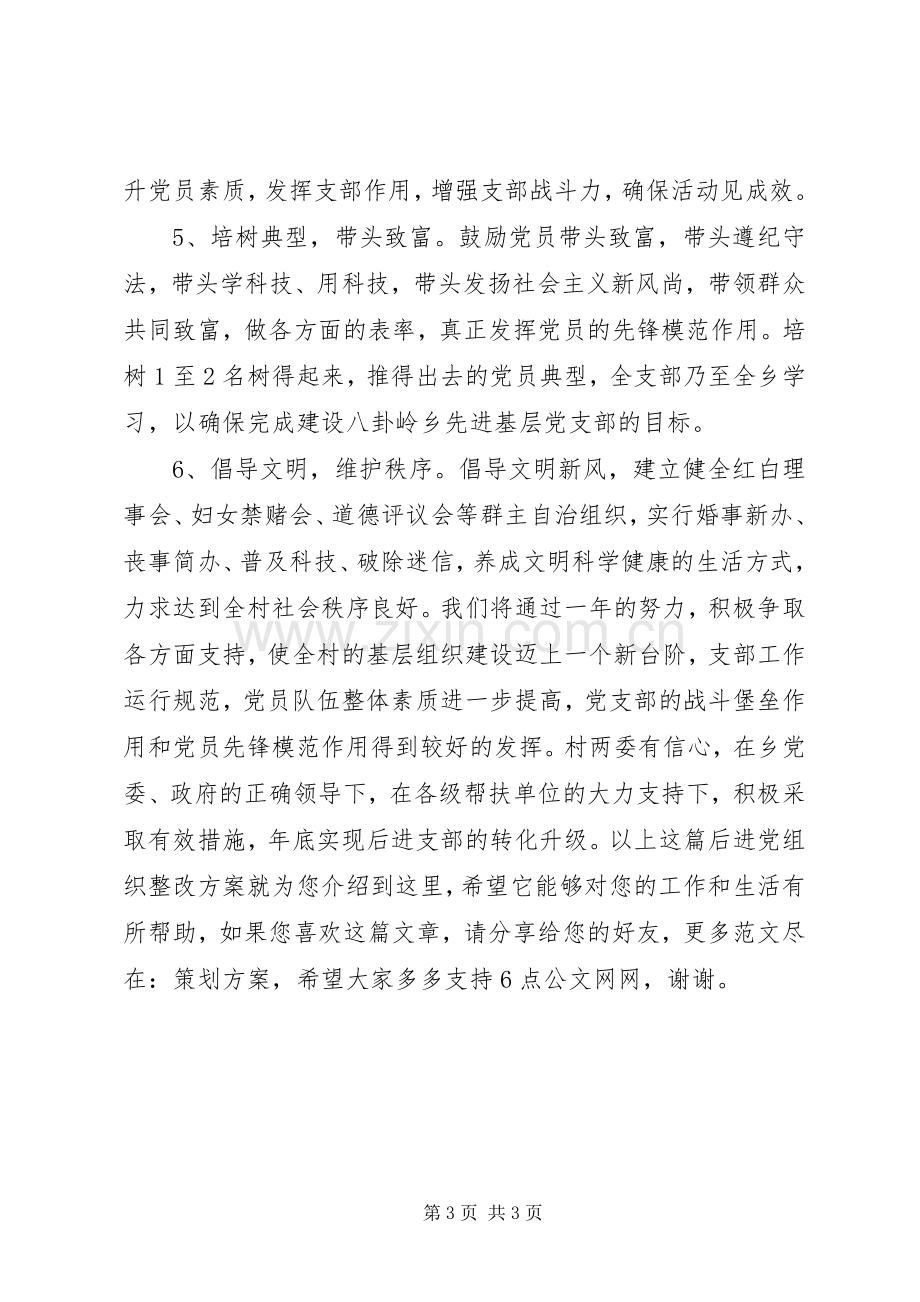 后进党组织整改实施方案.docx_第3页