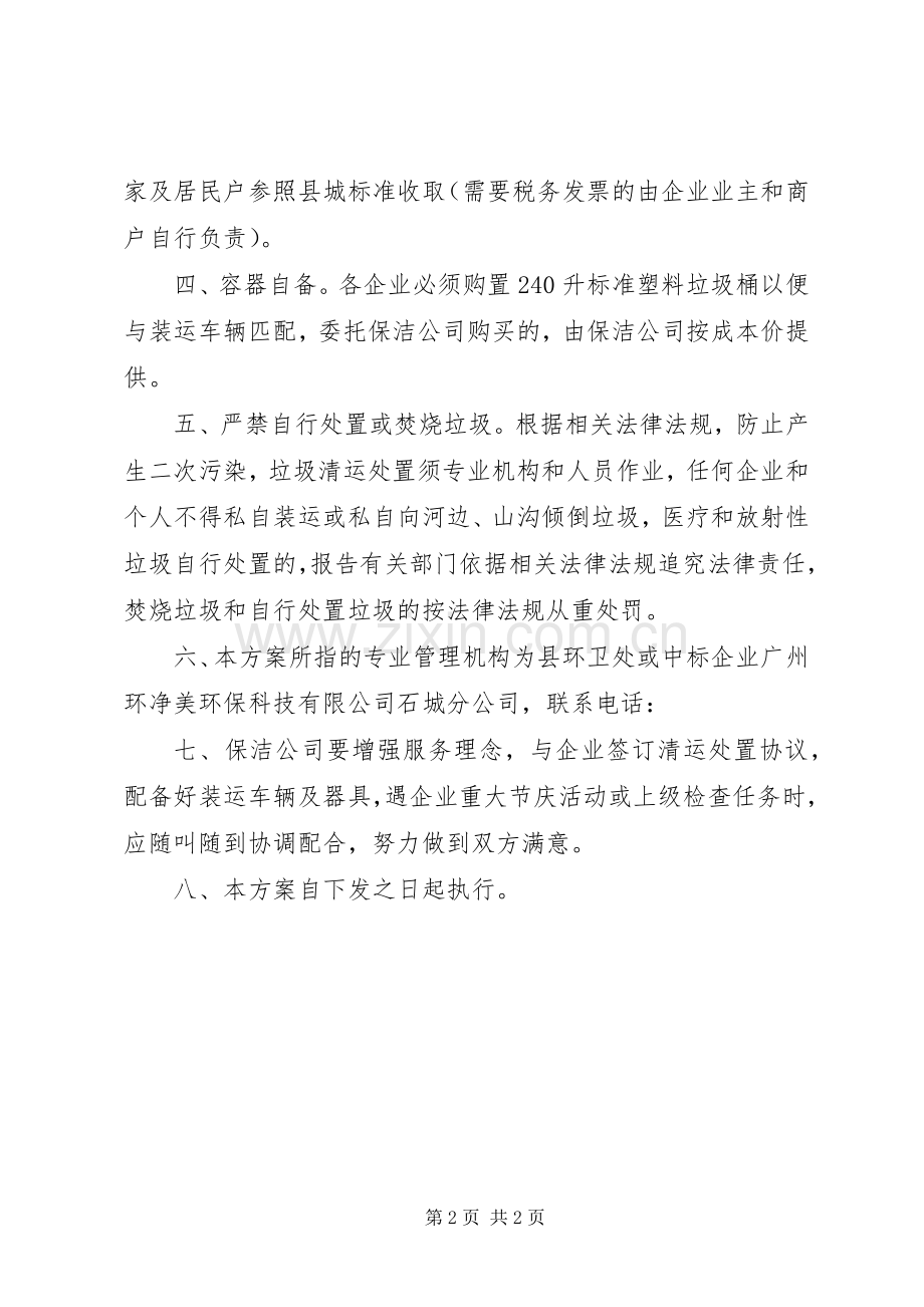 工业园区环境卫生管理实施方案.docx_第2页