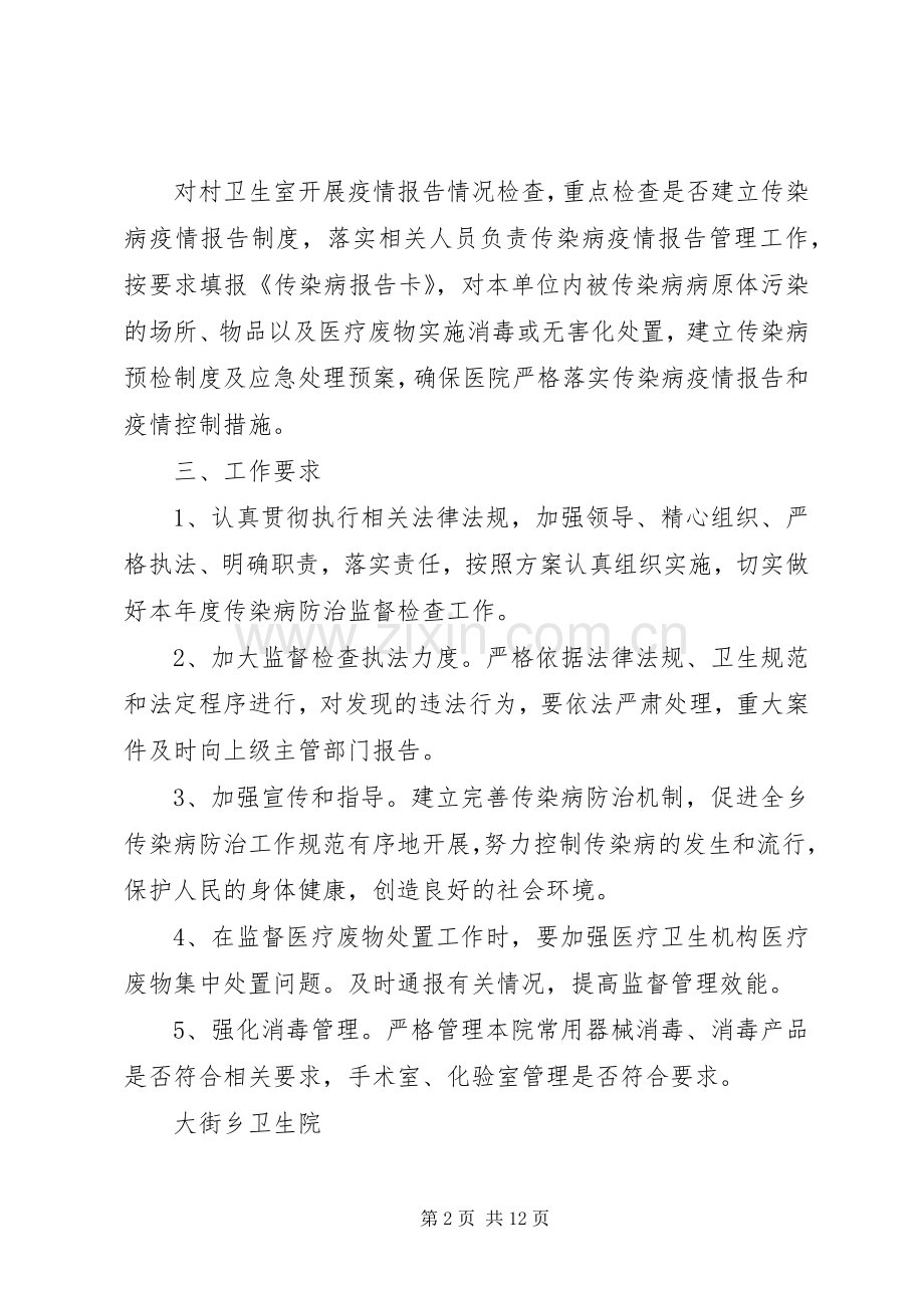 传染病防治监督检查方案.docx_第2页