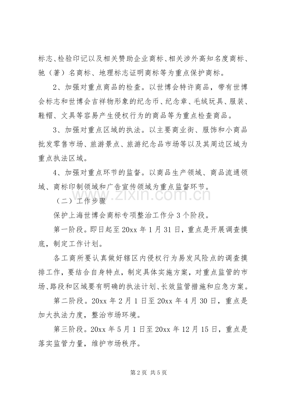 分局上海世博会商标保护工作方案.docx_第2页