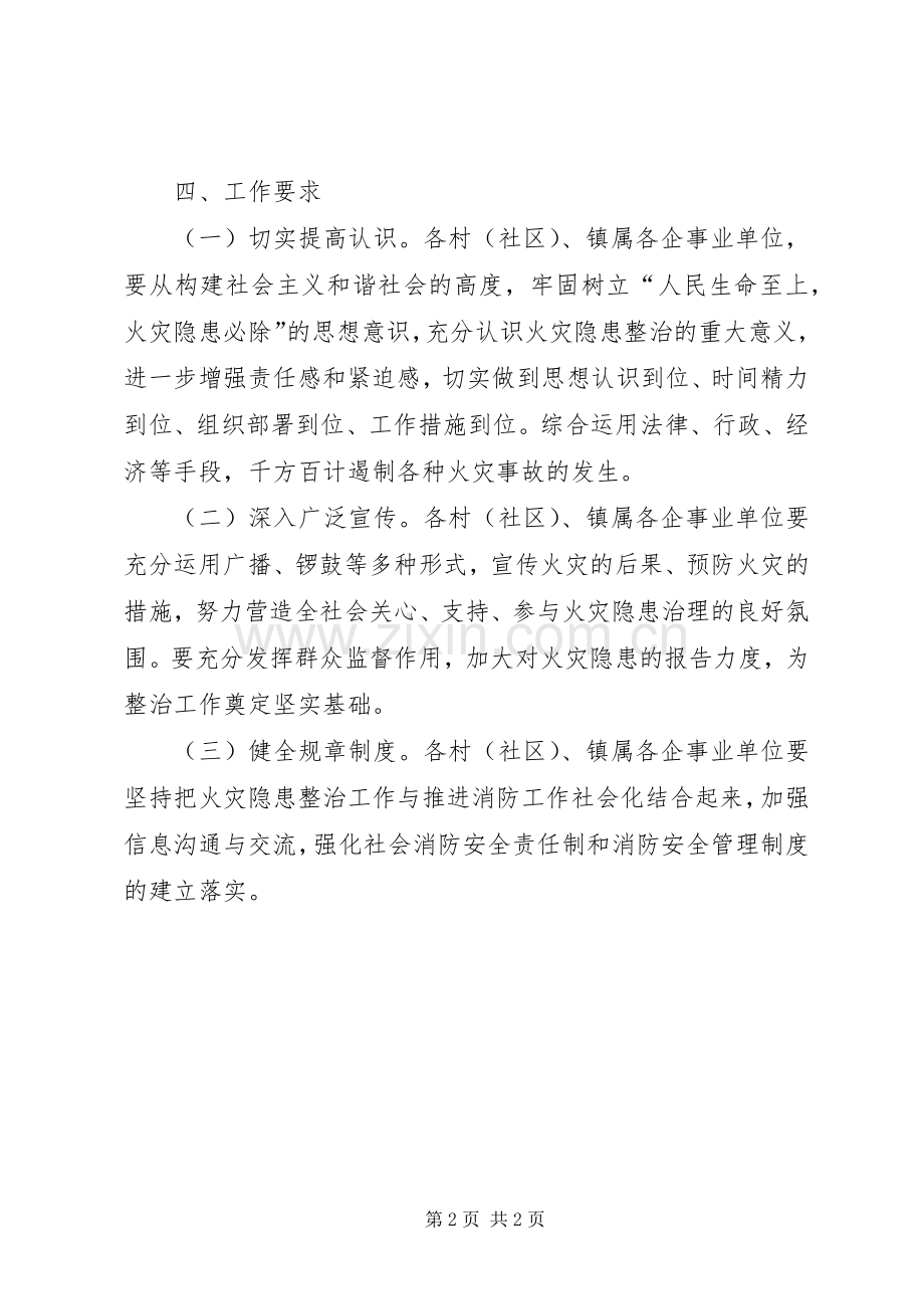 镇火灾隐患治理工作实施方案.docx_第2页