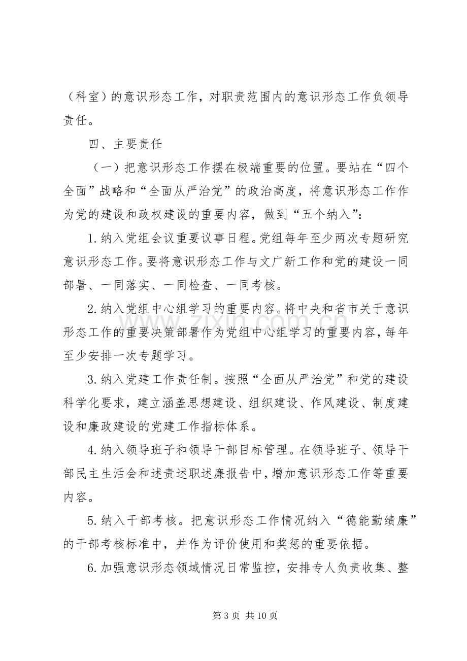 县文化广播影视局党组意识形态工作责任制方案.docx_第3页