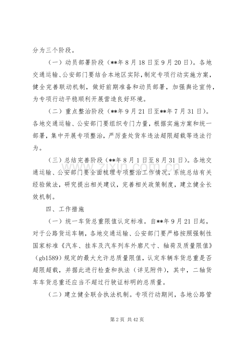 整治公路货车违法超限超载行为专项行动实施方案.docx_第2页