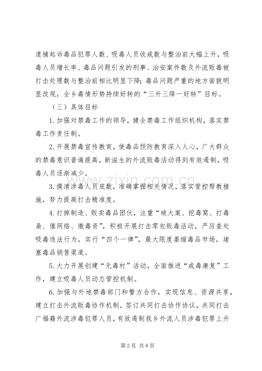 整治外流人员贩毒工作实施方案[五篇范例].docx_第2页