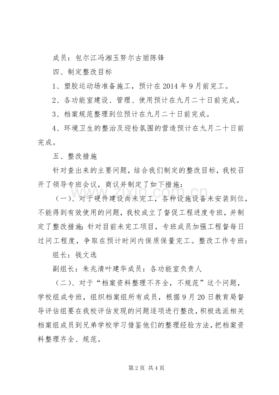 义务教育均衡发展工作存在的问题整改实施方案.docx_第2页