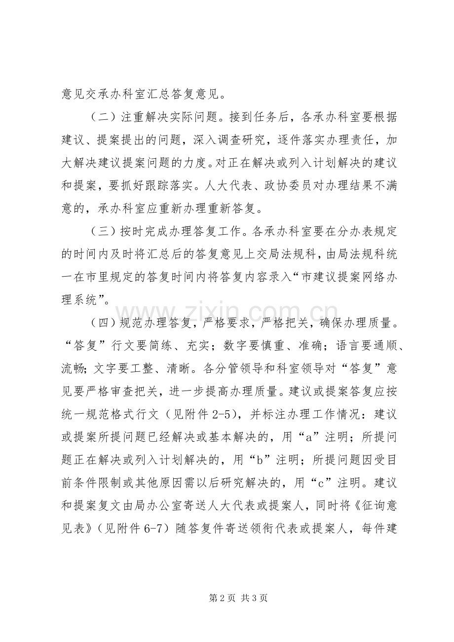 司法局人大建议政协提案办理工作实施方案.docx_第2页