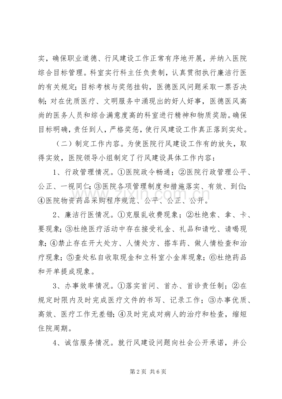 医院民主行风工作实施方案.docx_第2页