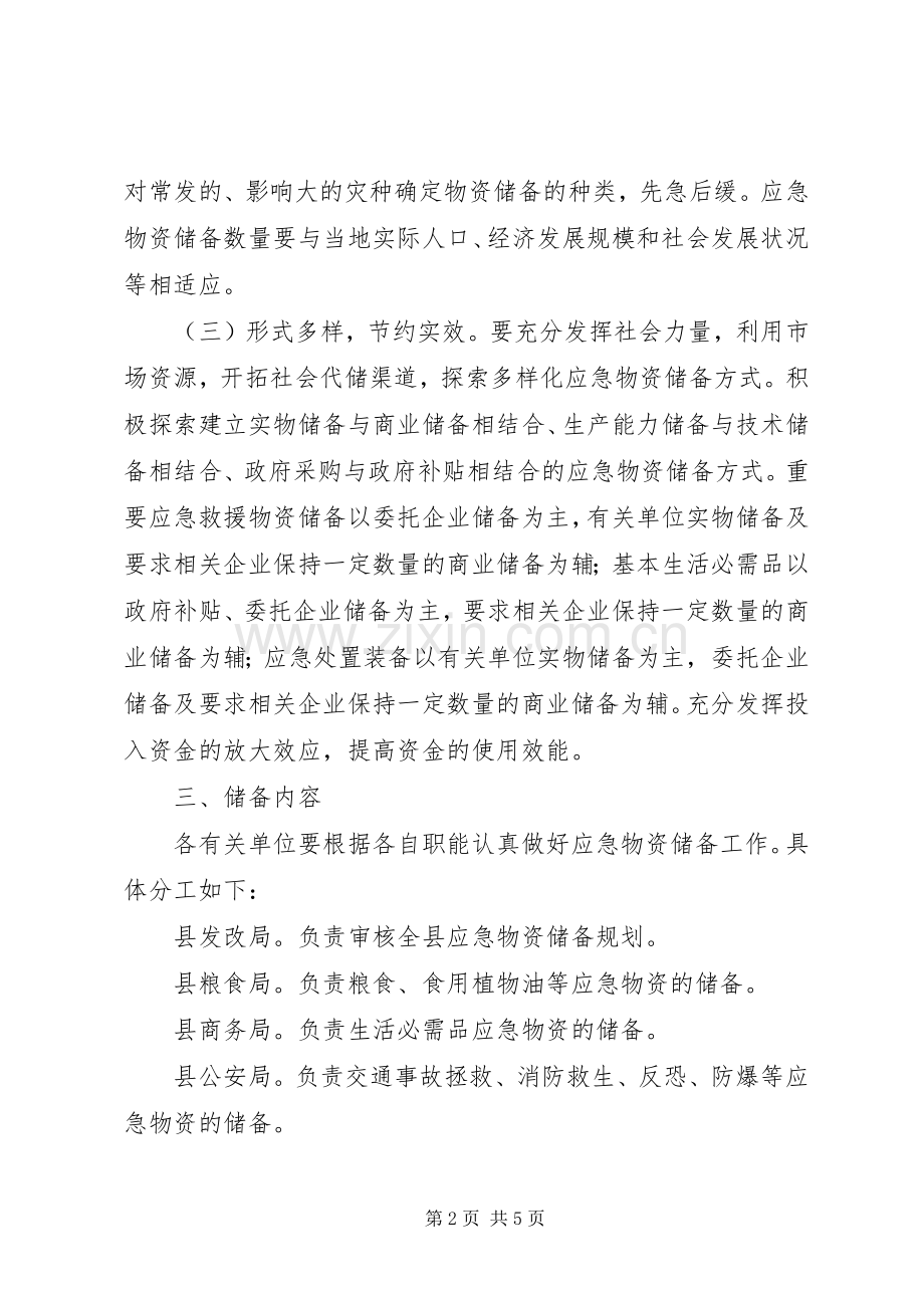 茶政办应急物资储备工作实施方案.docx_第2页