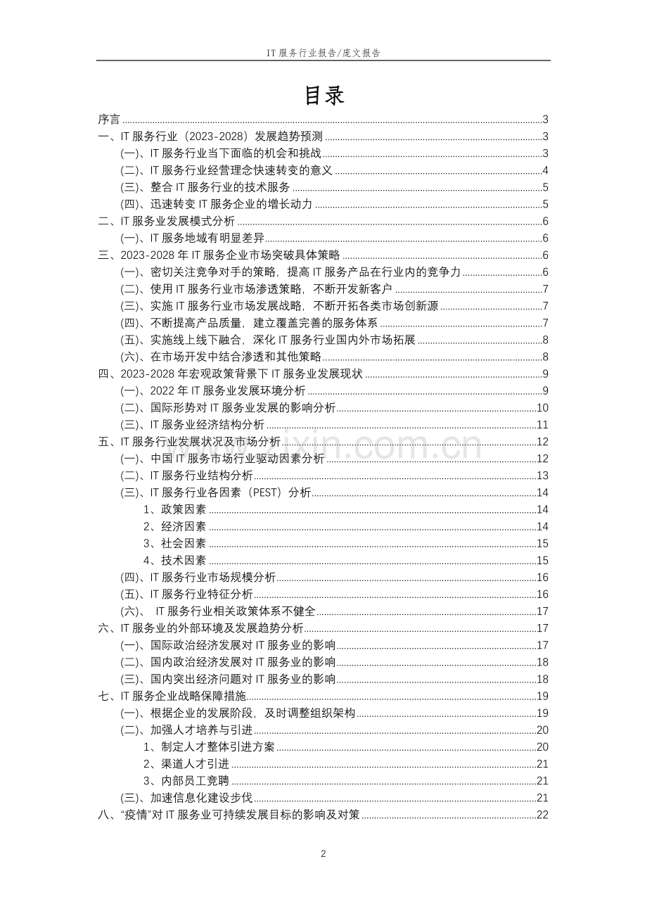 2023年IT服务行业市场突围建议及需求分析报告.doc_第2页