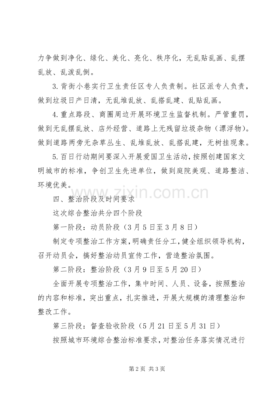 市容卫生整顿指导实施方案.docx_第2页