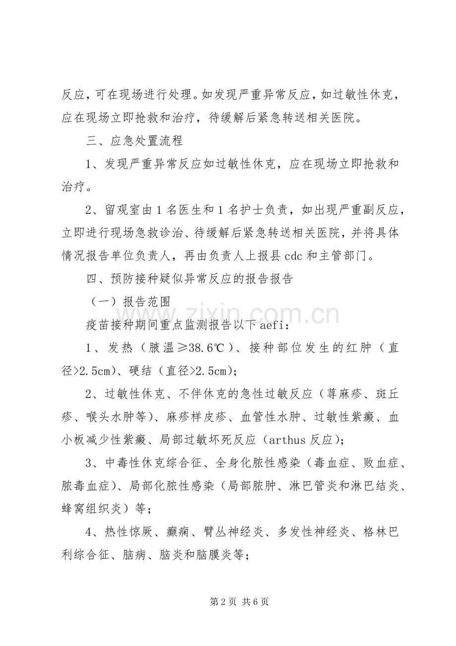 乡卫生院预防接种不良反应处理应急实施方案.docx_第2页