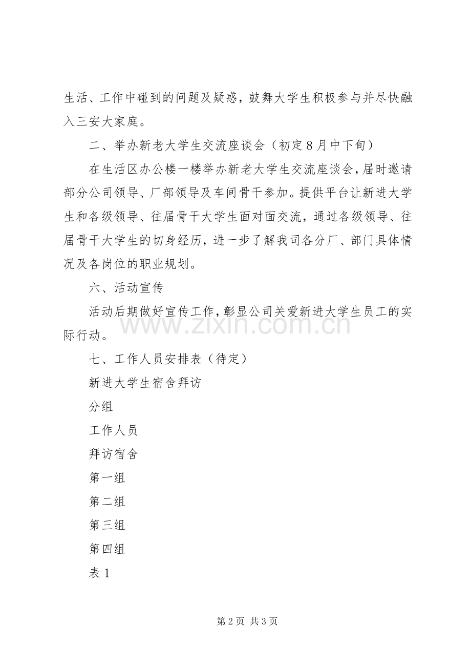 公司迎新入职大学生活动可行性实施方案.docx_第2页